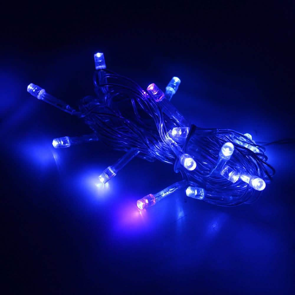 300 LED Blue Fairy String Light Curtain Light with Controller
