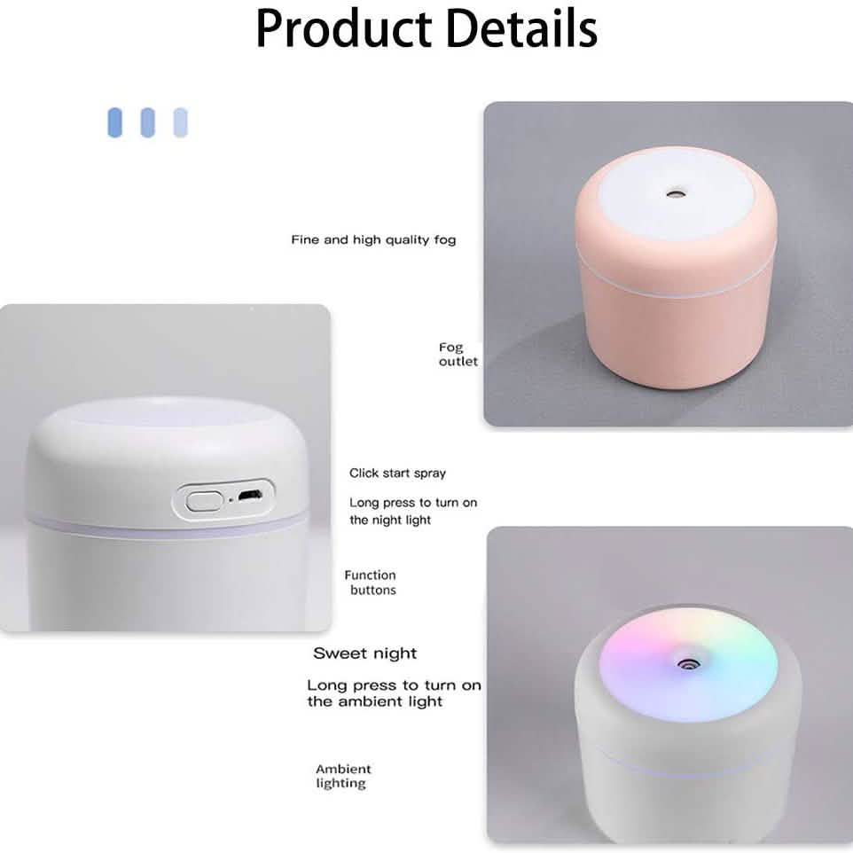 300 ML Humidifier USB Ultrasonic Dazzle Cup Aroma Diffuser Cool Mist Maker