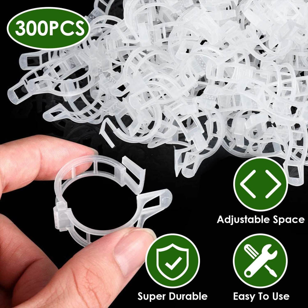 300-Pieces: Garden Plant Support Clips