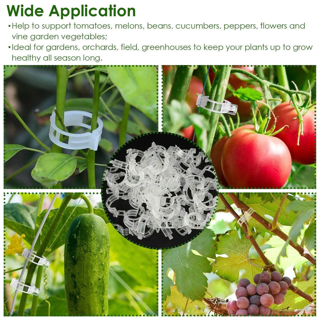 300-Pieces: Garden Plant Support Clips