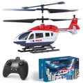 Remote-Controlled, Drop-Resistant Fire Rescue Helicopter Model Toy