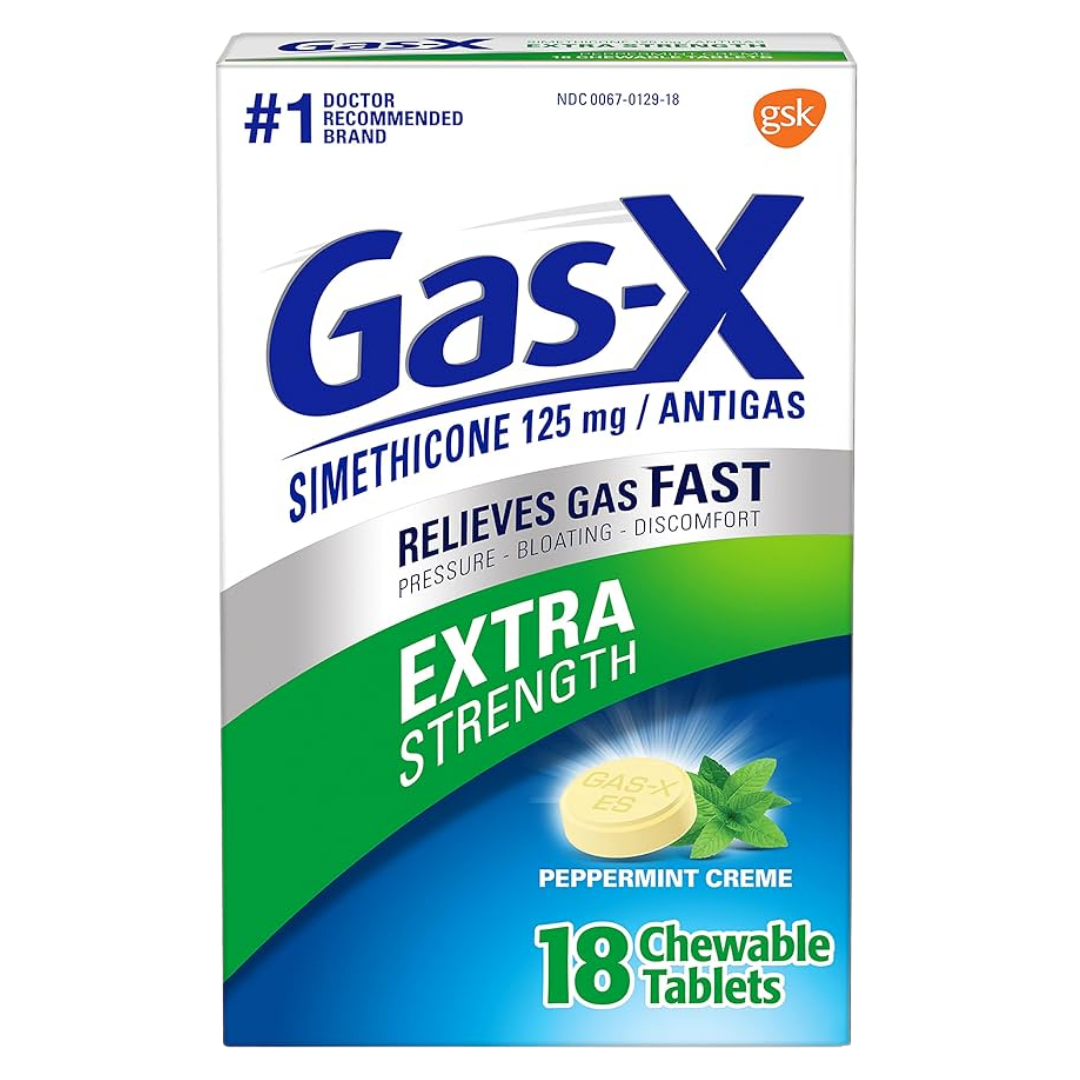 Gas-X Chewable Tablets Extra Strength Peppermint (18 ct)