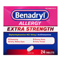 Benadryl Allergy Ultratabs Antihistamine Relief Tablets (24 ct)