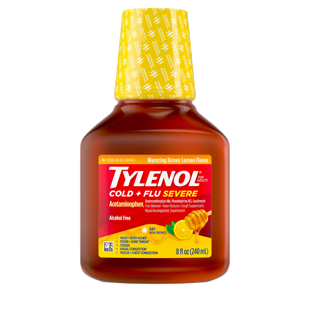 Tylenol Cold & Flu Severe Syrup (8oz)