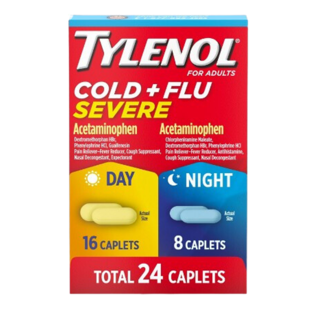 Tylenol Cold & Flu Severe Day/Night Caplets (24 ct)