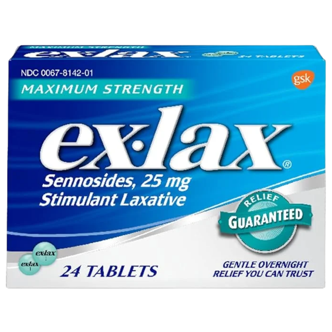 Ex-Lax Maximum Strength Stimulant Laxative (24 Pills)