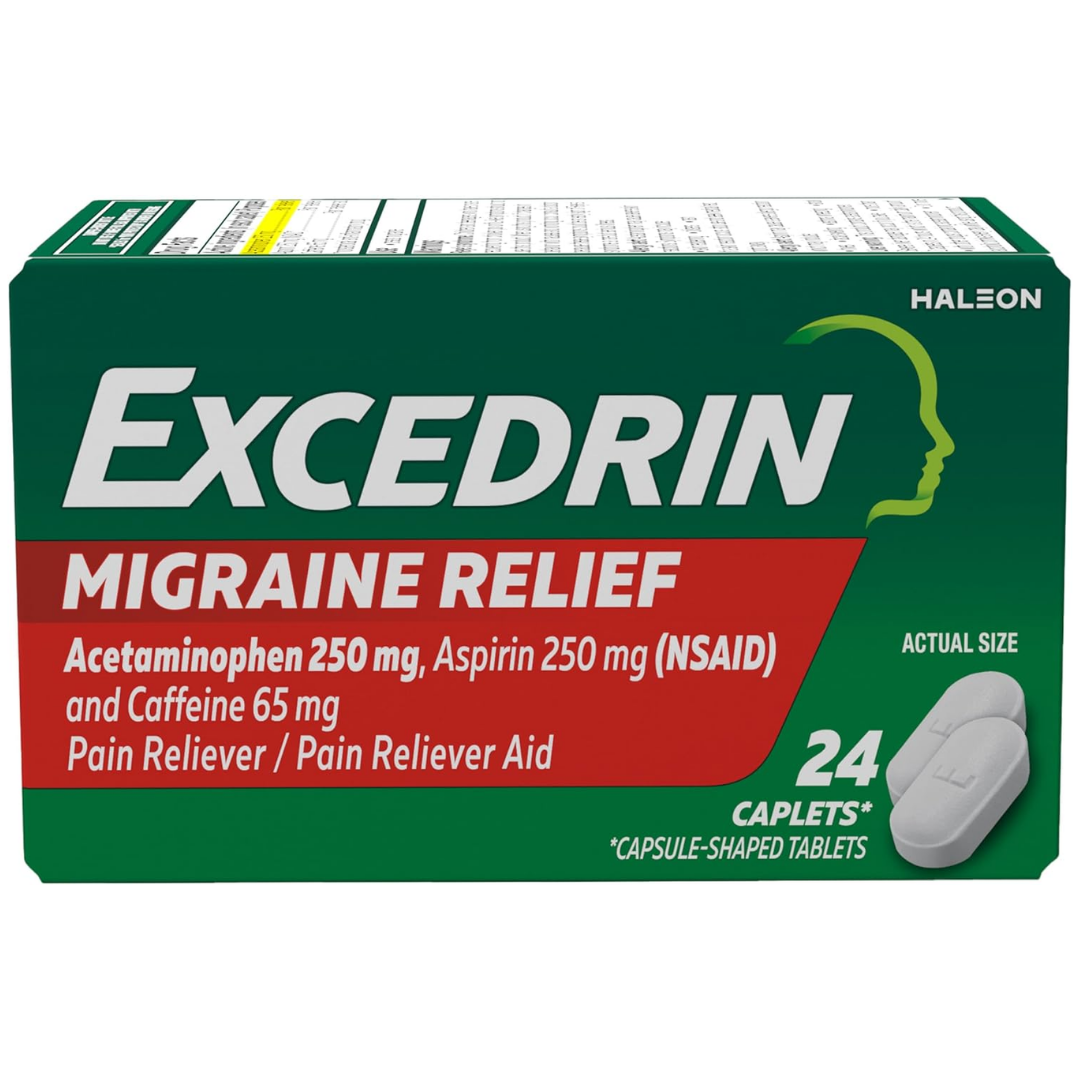 Excedrin Migraine Pain Relief Caplets (24ct)