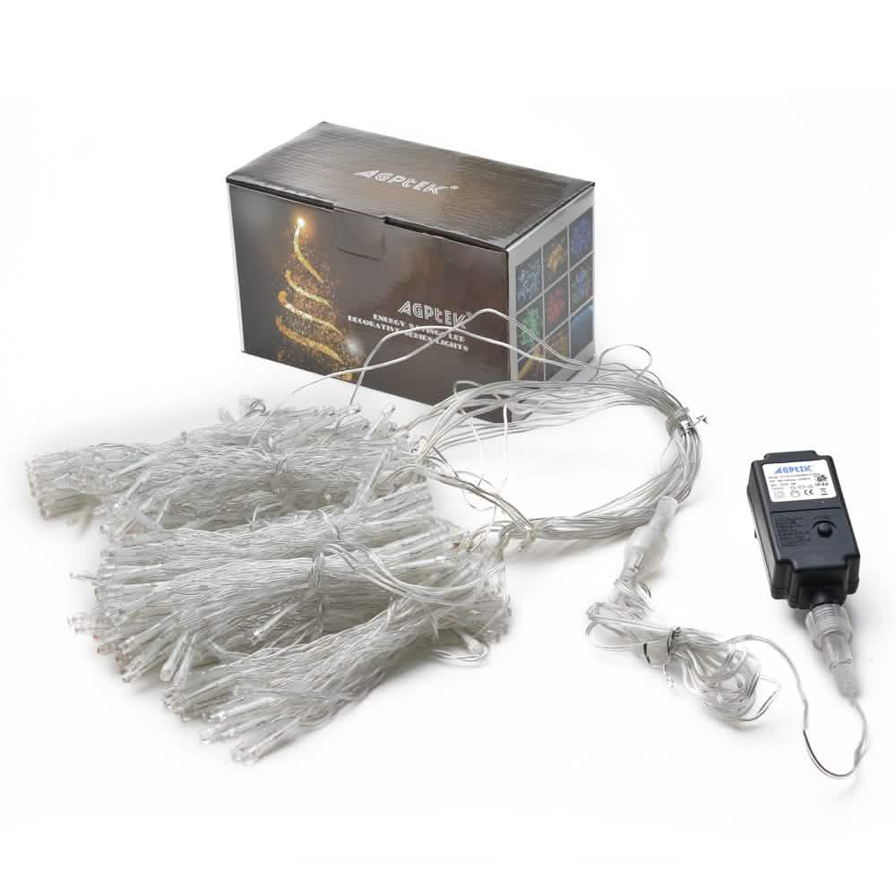 300LED Warm White Starry Fairy String Curtain Light