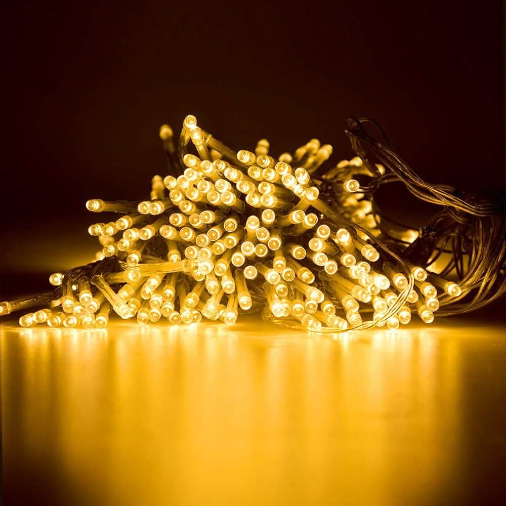 300LED Warm White Starry Fairy String Curtain Light