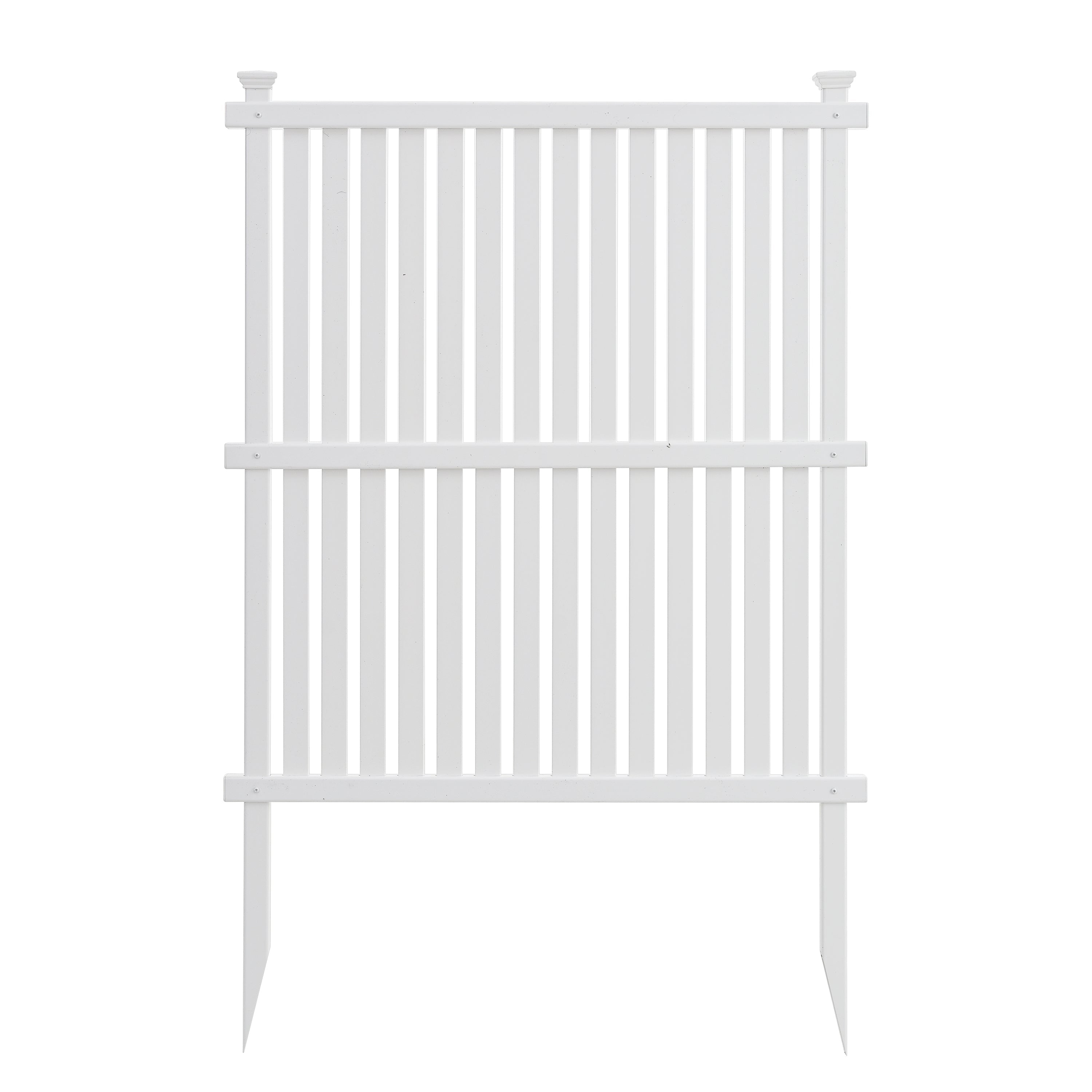 Privacy Screen Panels Kit Air Conditioner Trash Can Enclosure Vinyl white color