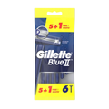 Gillette BlueII Disposable Razors Men (6 Count)