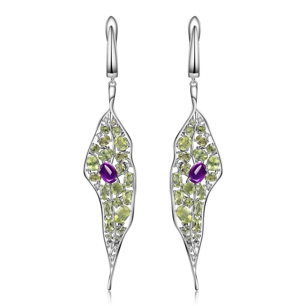 Jewelry Design 925 Silver Personalized Jewelry Ring Amethyst Peridot