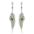 Jewelry Design 925 Silver Personalized Jewelry Ring Amethyst Peridot