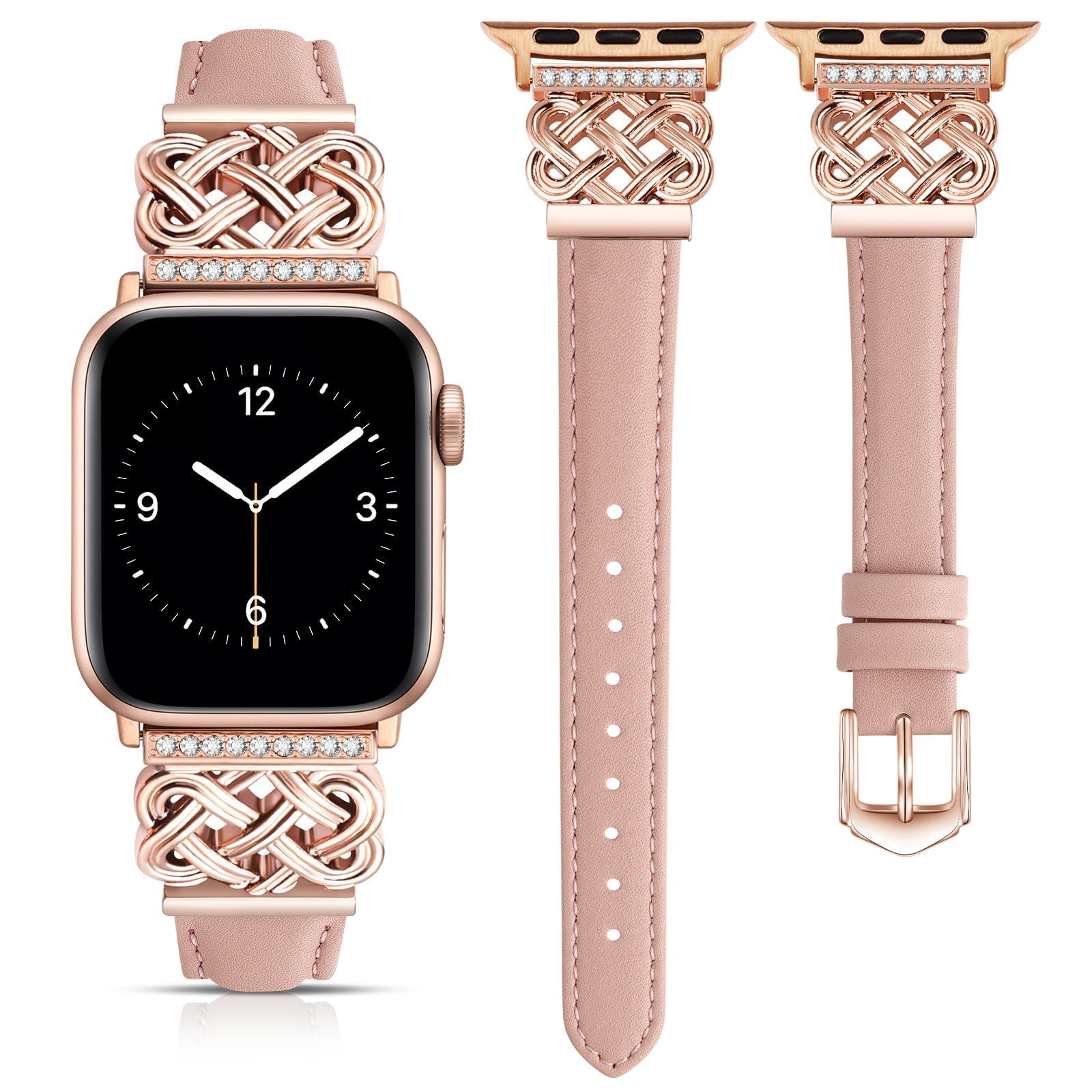 Strap Compatible with Apple Watch Band iWatch S10/SE98765 Metal Ultra-thin Watch Band