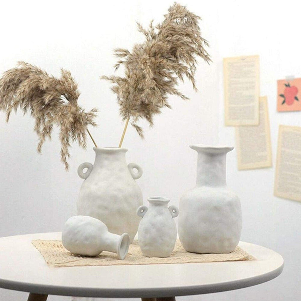 30/50pcs Bulrush Natural Dried Small Pampas Grass Artificial Decor Wedding Flower Bunch Home Office  Floor Vase Filler for Living Room Kitchen And Event Decoration