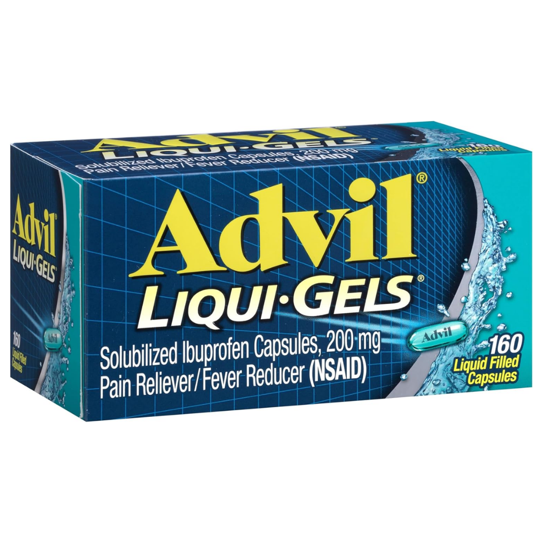 Advil Liqui-Gels Ibuprofen 200mg Pain Relief (160ct)