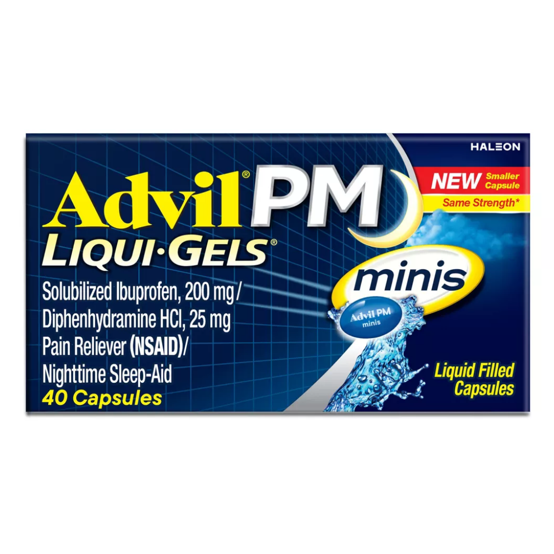 Advil PM Mini Liqui-Gels Pain Reliever & Sleep Aid (40ct)
