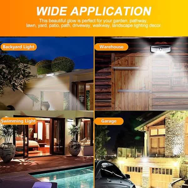 308 LED Solar Outdoor Lights