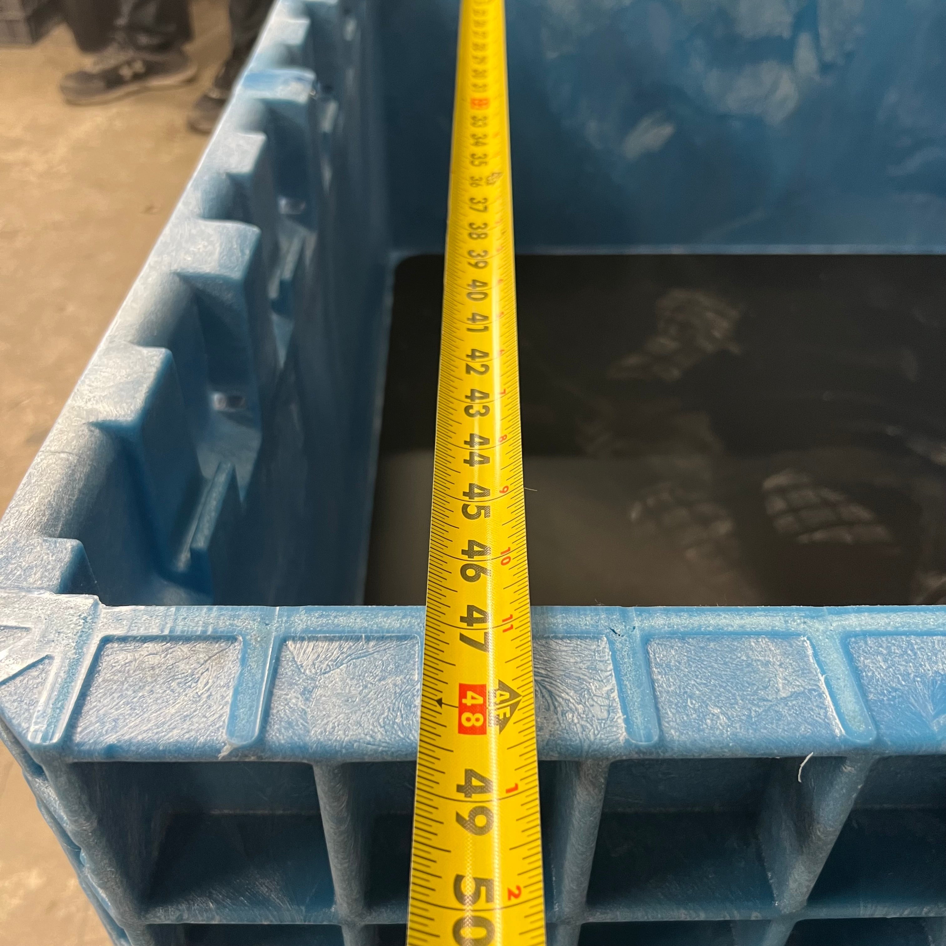 ZA@ ORBIS BULKPAK HDR Bulk Pallet Container Blue  HDRS4845-24-6 & DKBLUFXD WALL
