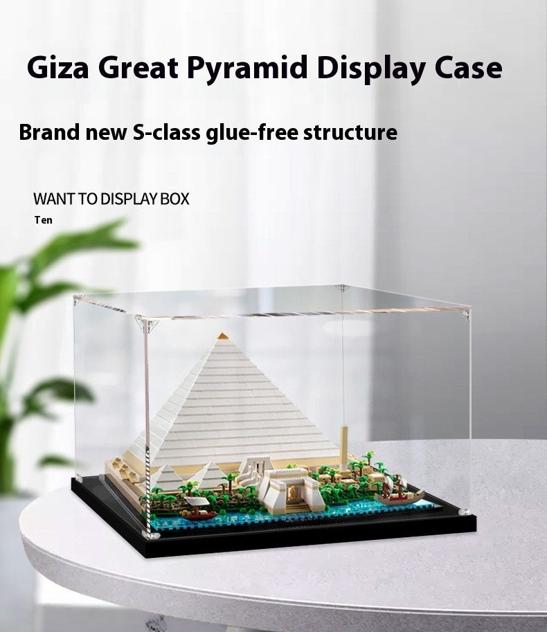 Egypt Khufgiza Great Pyramid Acrylic Display Box Transparent Hand-made Storage Box