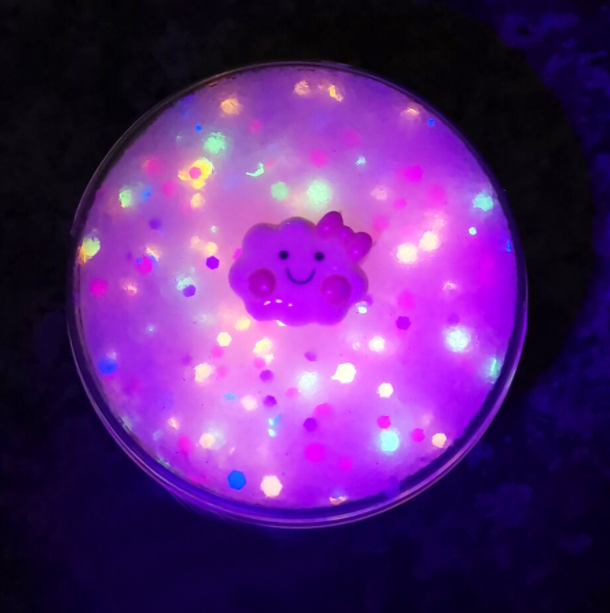 Fluorescent Brushed Mud Slim Crystal Mud