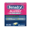 Benadryl Dye-Free Allergy Relief Liquid Gels (24ct)