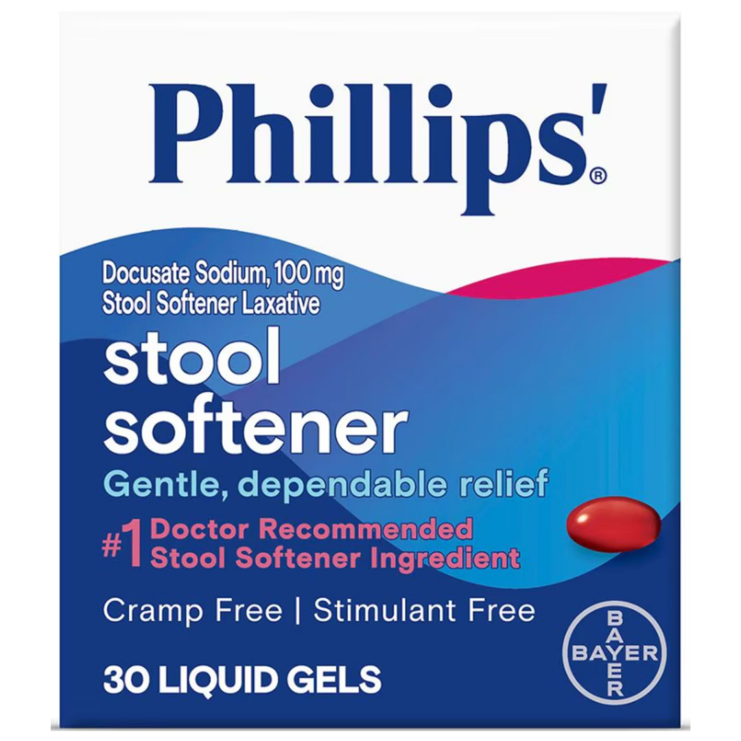 Phillips' Stool Softener Liquid Gels Docusate Sodium (30 ct)