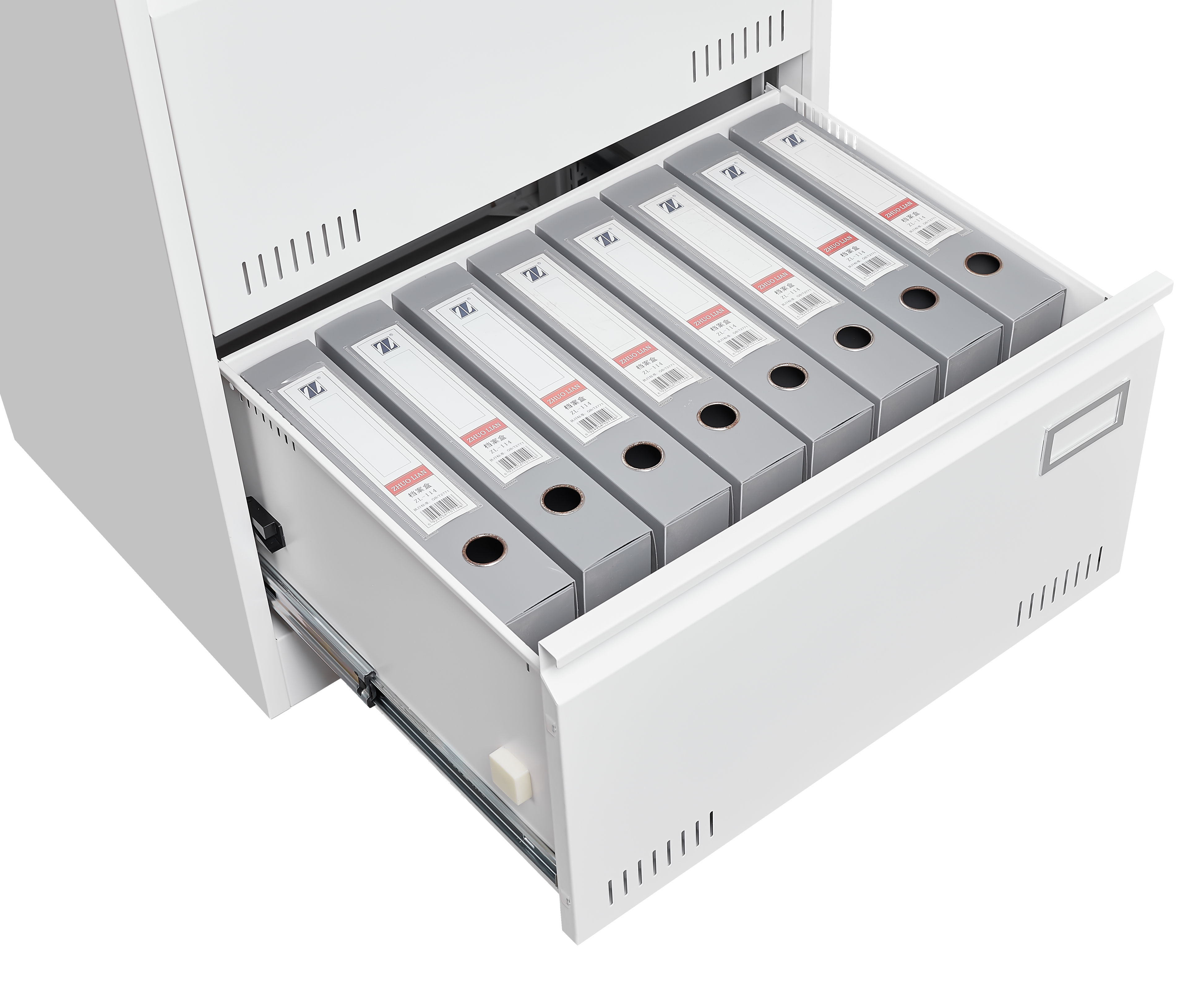 Horizontal file cabinet, 2 drawers, white file cabinet with lock, metal file cabinet with lock, 3 drawers, legal office cabinet
