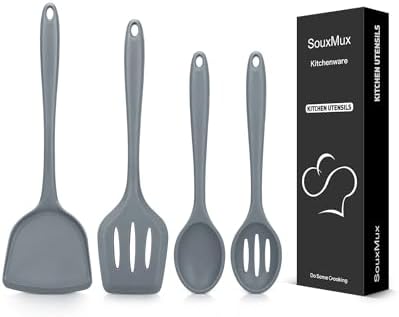 4 Pcs Silicone Kitchen Utensils Set BPA Free
