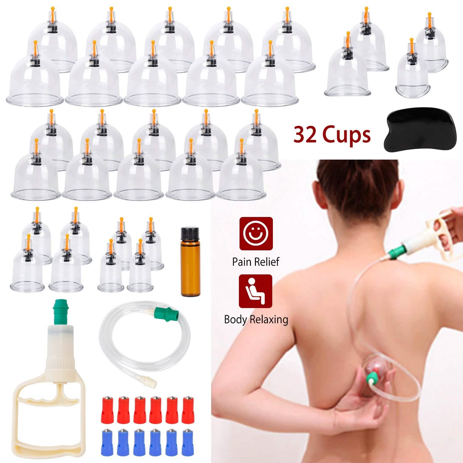 32 Cups Chinese Therapy Set