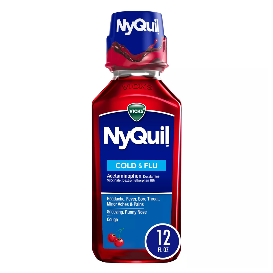 NyQuil Cold & Flu Relief Liquid (12oz)