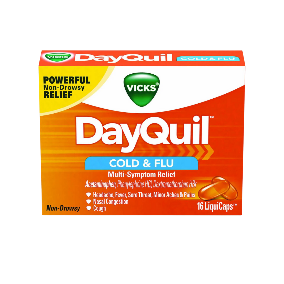 Vicks DayQuil Cold & Flu Multi-Symptom Relief LiquiCaps (16ct)