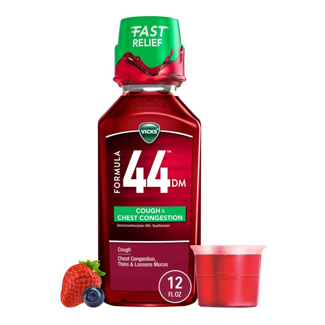 Vicks Formula 44 DM Cough & Chest Congestion Relief (12 fl oz)