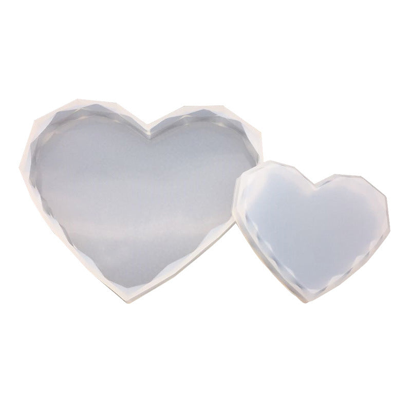 Crystal Epoxy Love Diamond Swing Table Mould
