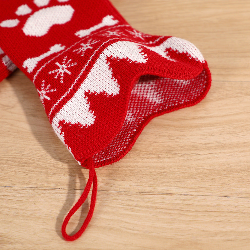 Christmas Decorations Bone Socks Bone Christmas Socks Pendants Christmas Decorations Candy Gift Bags
