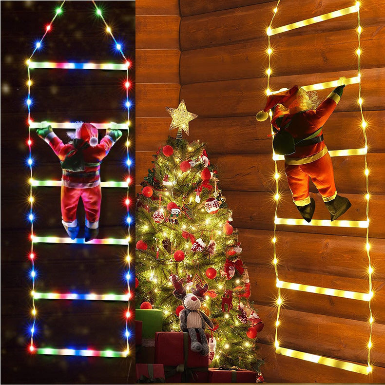 New hanging lights, LED signs, Christmas scene decoration, window display, light string, atmosphere lights