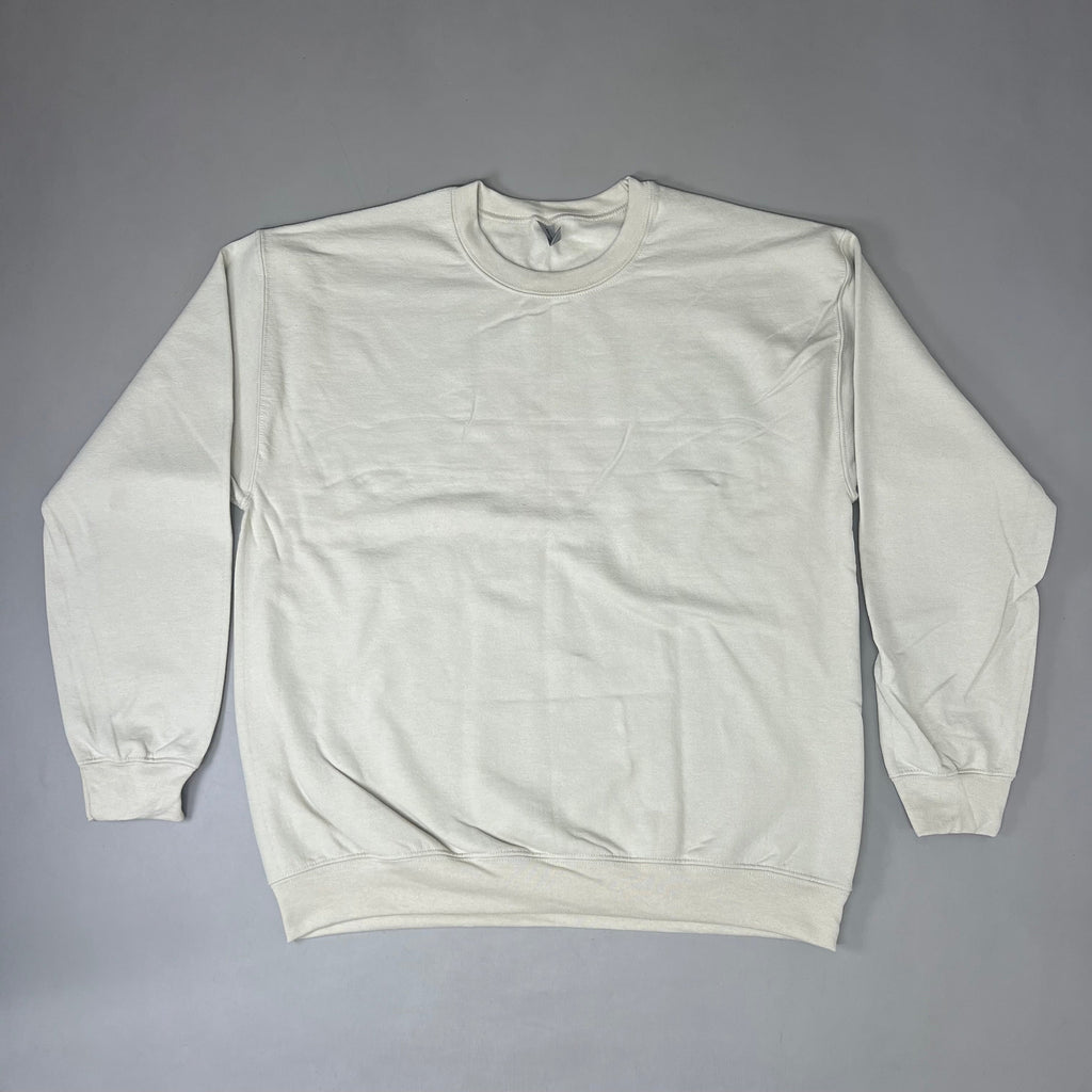 GILDAN Heavy Blend Crewneck Sweater Sweatshirt Sand SZ L G180