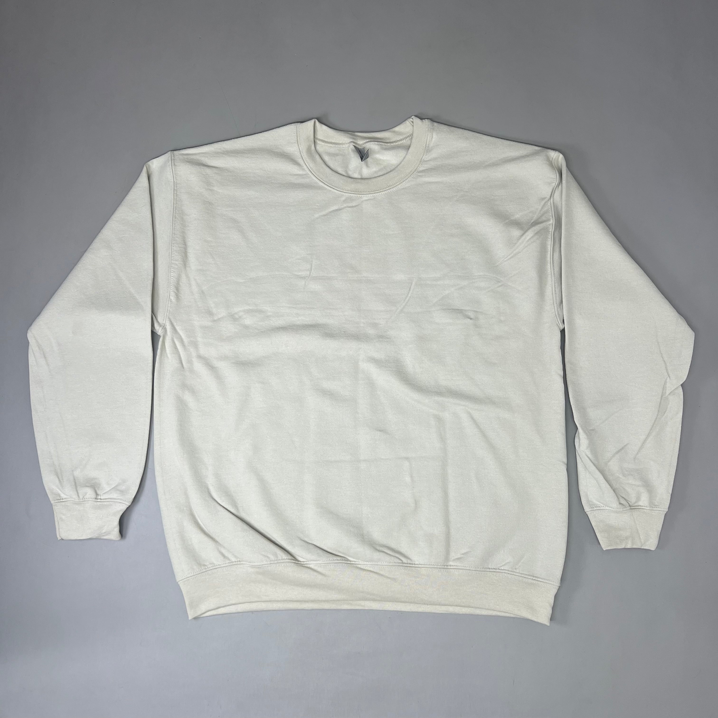 GILDAN Heavy Blend Crewneck Sweater Sweatshirt Sand SZ L G180