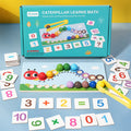 Early education puzzle children caterpillar calculation clip bead color cognition concentration training toy