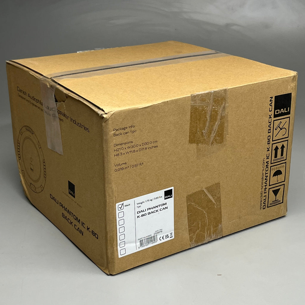 DALI PHANTOM 11.8" Black K-80 Back Can for Speaker Danish Audiophile (New)