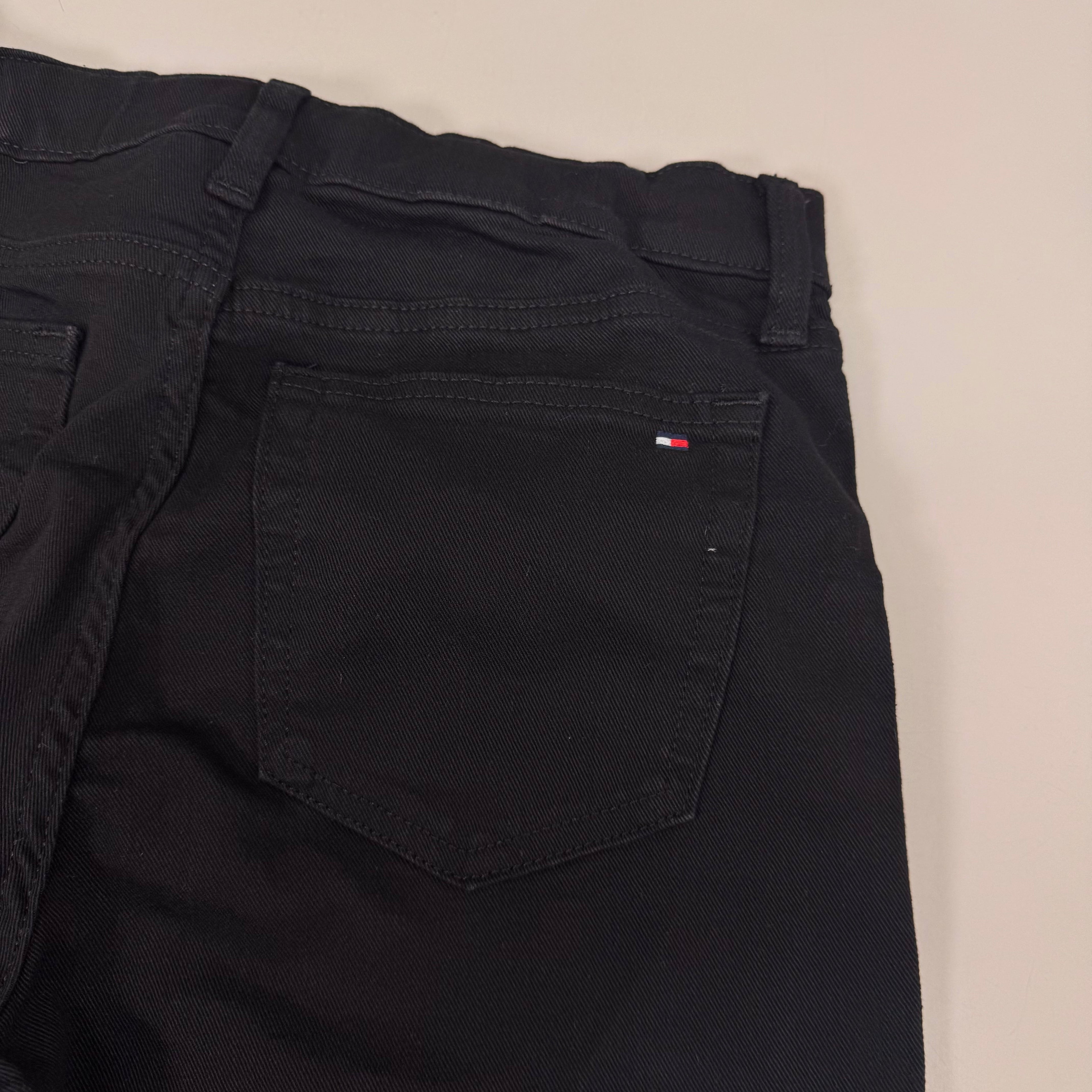 TOMMY HILFIGER JEANS Slim Bermuda Shorts Women's SZ 8 Waist 29 Black Magnet / Velcro Fly