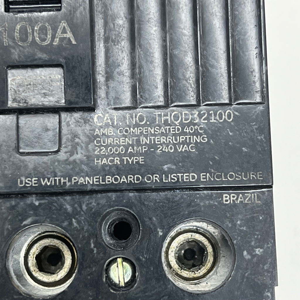 General Electric Molded Case Circuit Breaker Feed-Thru 100 Amp THQD32100WL
