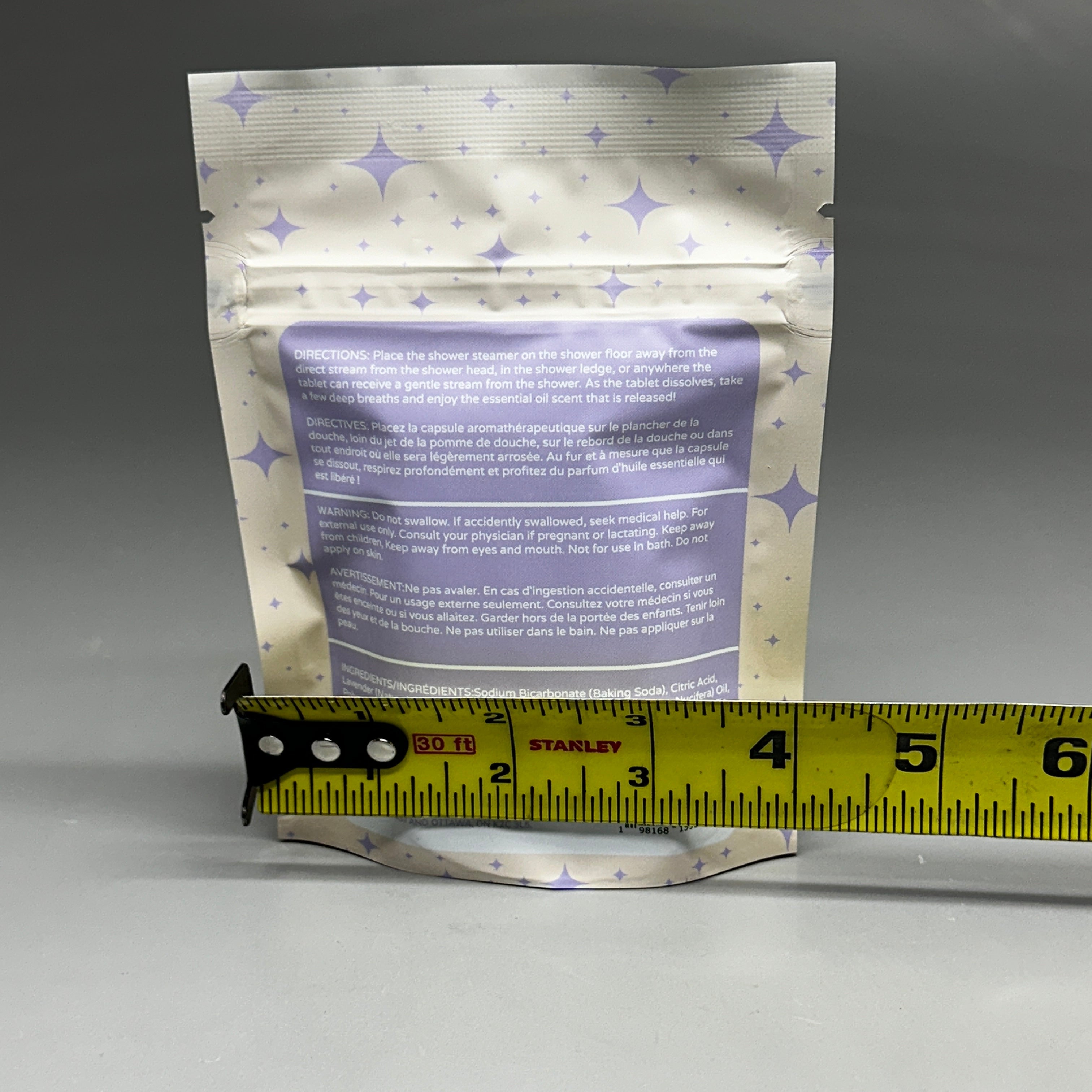 ZA@ THE RADIANT RHINO Tranquility (6 PACK) Lavender Shower Steamers 2 Tablets Each