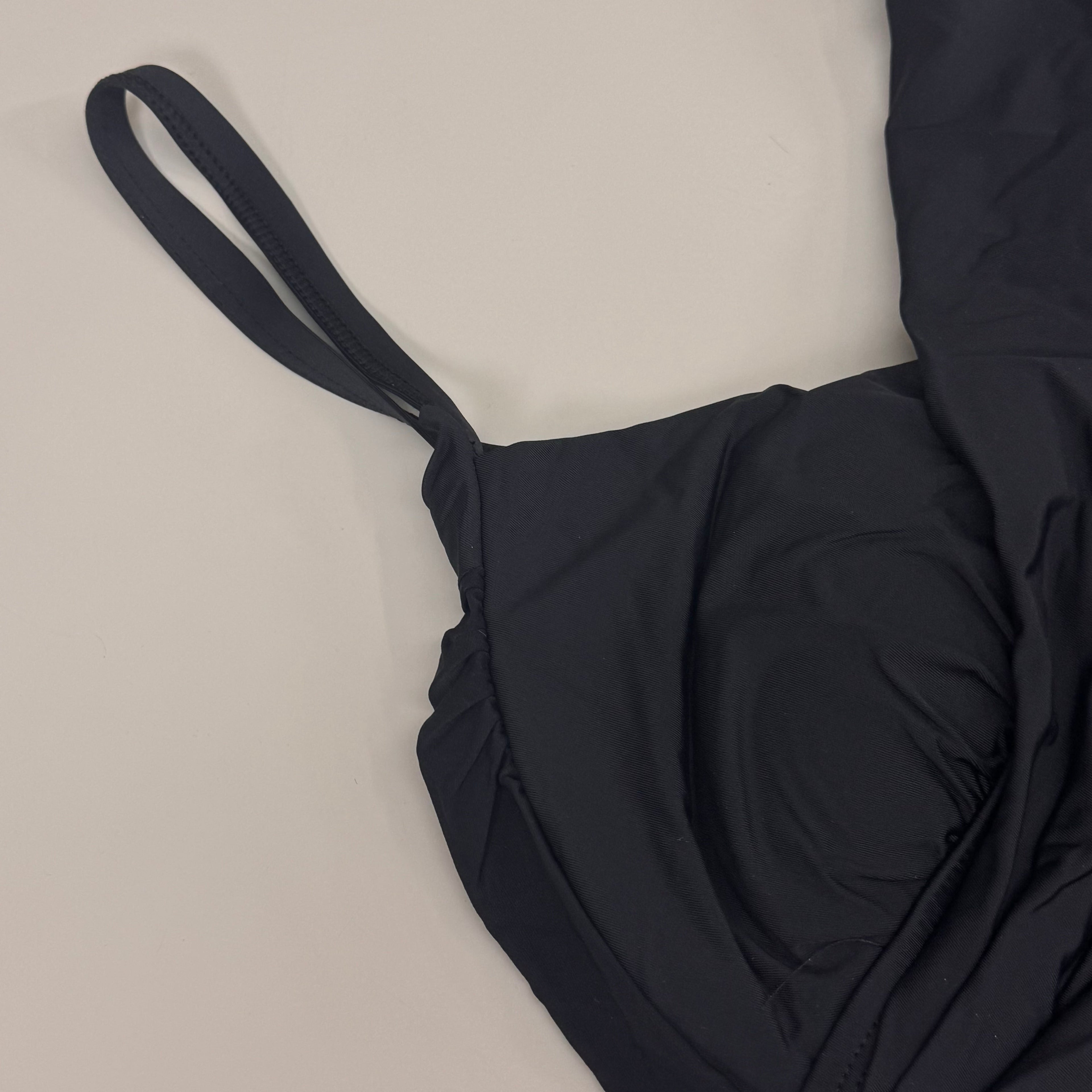 JANTZEN Womens Bathing Suit Women's Black Tankini Sz-8 JZ22731S