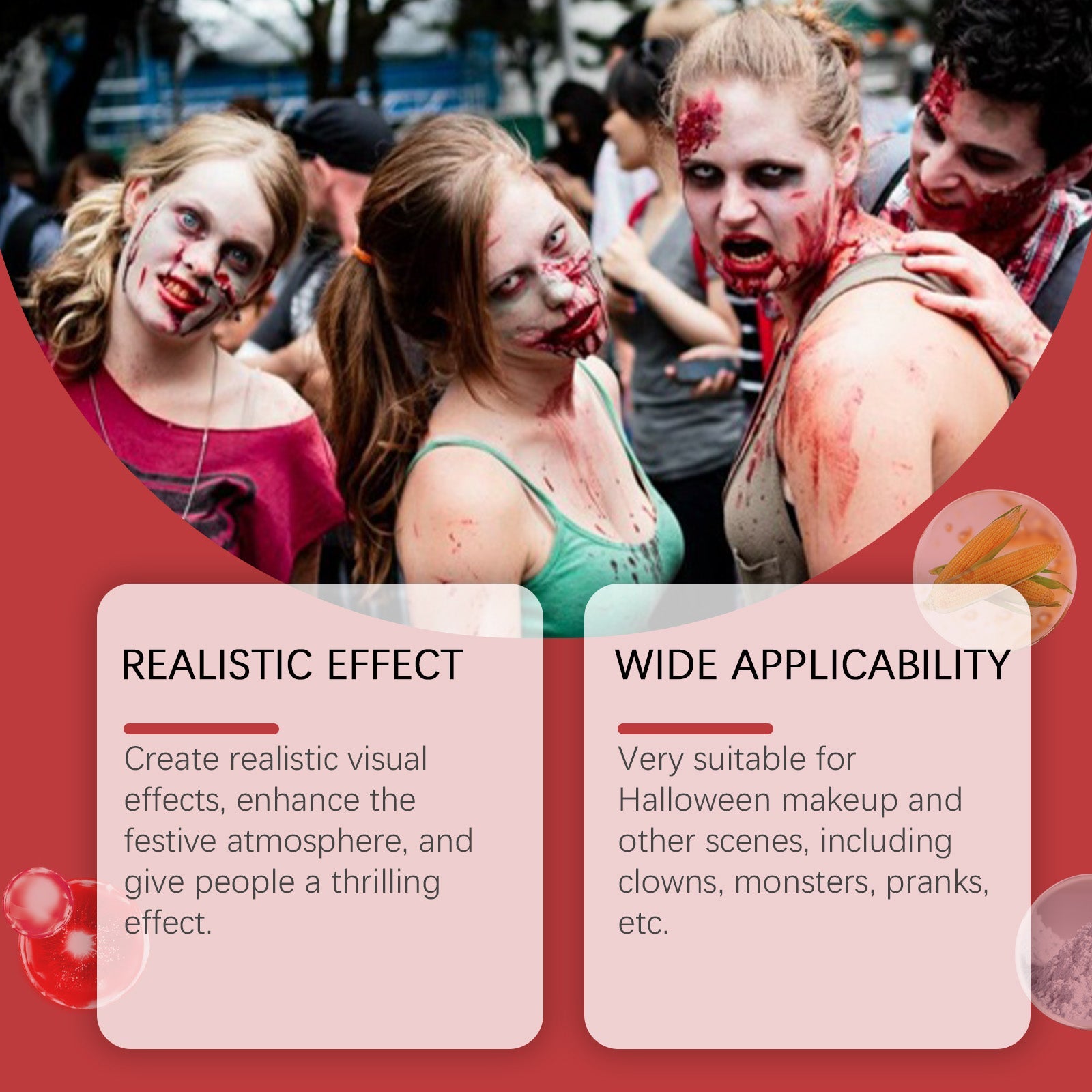 Halloween Fake Blood Cream Can Wash Fake Blood Vampire Zombie Blood Halloween Prank Props