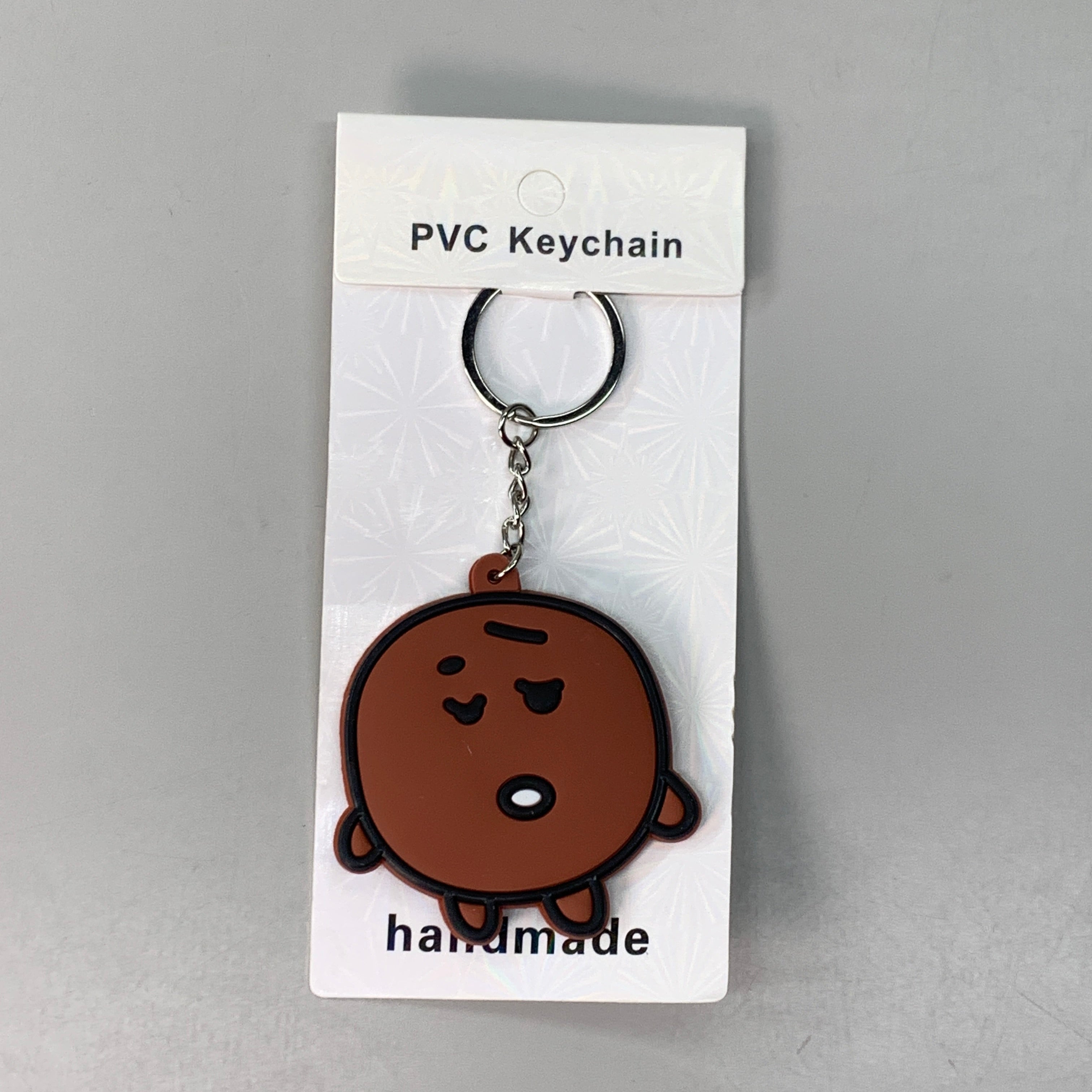 BTS 3-PACK! Kpop Korean Little Figure Tag Keychains of Characters Mang, Shooky & Chimmy (New)