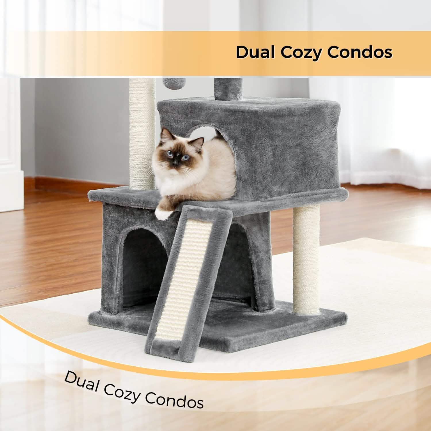 34" Cat Tree Deluxe Tower