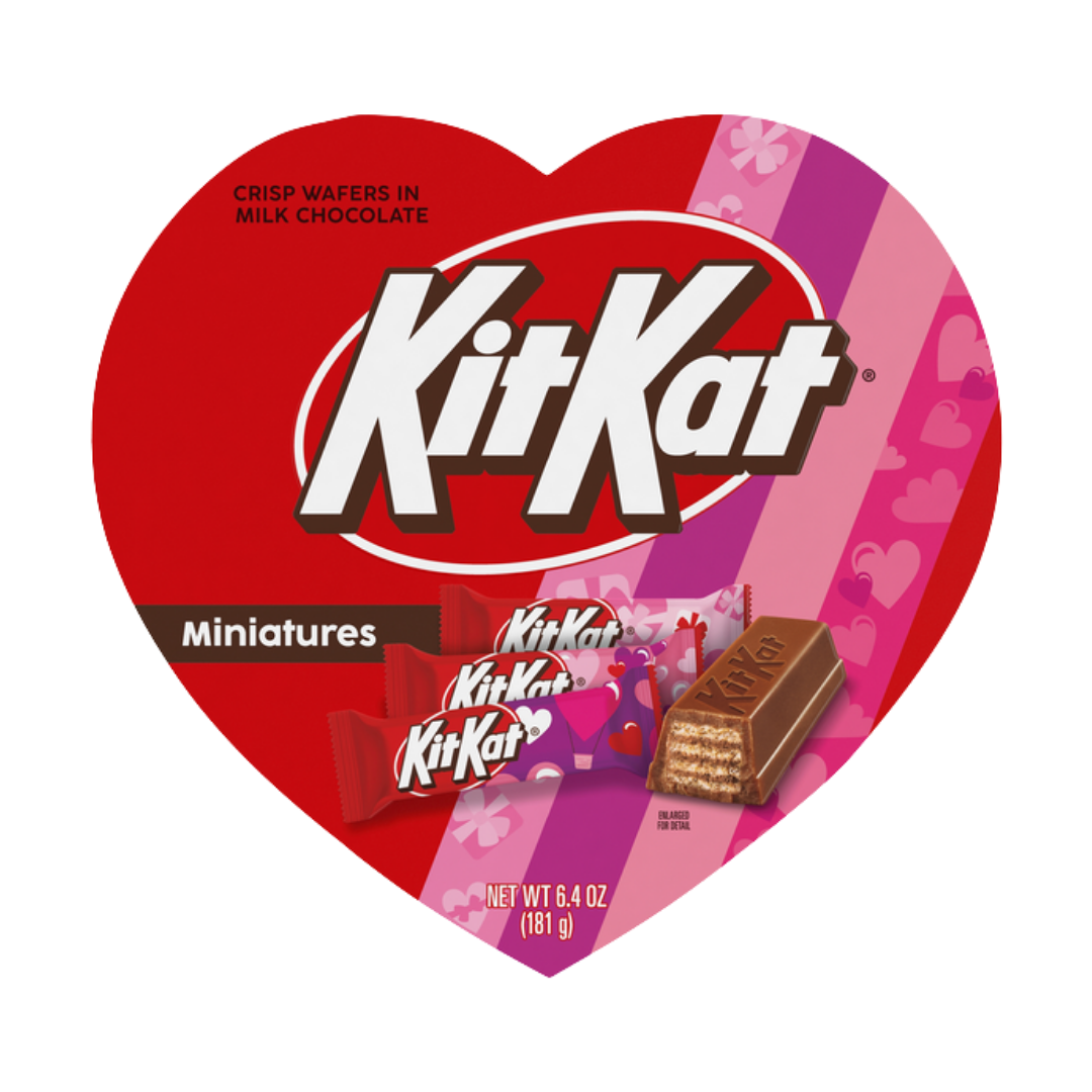 Kit Kat Miniatures Milk Chocolate Wafer Heart Gift Box (6.4oz)