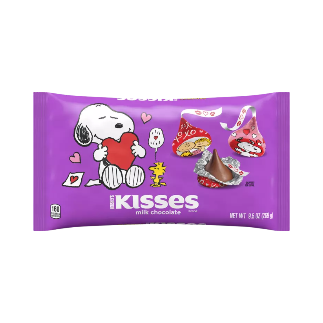 Hershey's Kisses Milk Chocolate Snoopy & Friends Valentine Bag (9.5oz)
