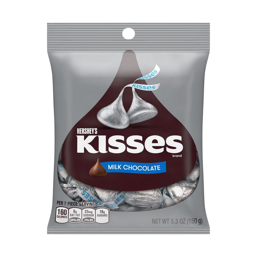 Hershey's Kisses Milk Chocolate Snack Size Bag (5.3oz)